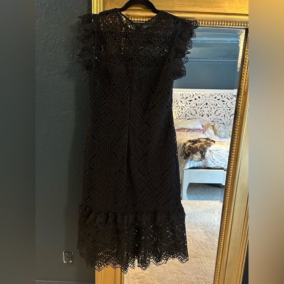 Shoshanna Black Eyelet Dress - Picture 3 of 5
